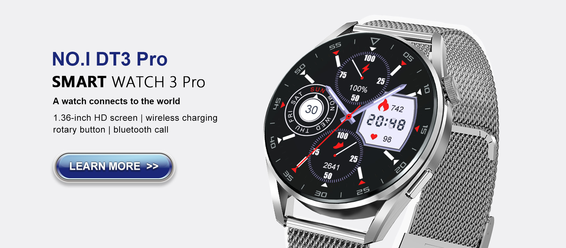 DT NO.I Multiple menu smart watch with 100+ watch faces DT3pro